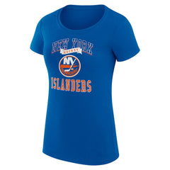 NHL New York Islanders G-III 4Her by Carl Banks Women's Super-Slim Fit Lightweight Team Logo Graphic T-Shirt - Royal