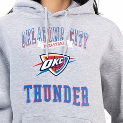 Oklahoma City Thunder G-III 4Her by Carl Banks Women's Graphic Fleece Pullover Hoodie Heather Gray