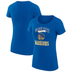 Golden State Warriors G-III 4Her by Carl Banks Women's Super-Slim Fit Lightweight Team Logo T-Shirt Royal