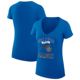 Orlando Magic G-III 4Her by Carl Banks Women's Super-Slim Fit Lightweight Team Logo V-Neck T-Shirt Blue