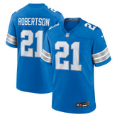 NFL Amik Robertson Detroit Lions Game Jersey - Blue