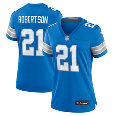 NFL Amik Robertson Detroit Lions Women's Team Game Jersey - Blue