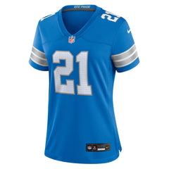 Amik Robertson Detroit Lions Women's Team Game Jersey Blue