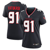 NFL Folorunso Fatukasi Houston Texans Women's Team Game Jersey - Navy