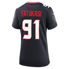 NFL Folorunso Fatukasi Houston Texans Women's Team Game Jersey - Navy