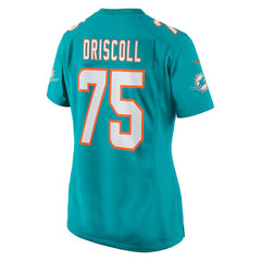NFL Jack Driscoll Miami Dolphins Women's Team Game Jersey - Aqua