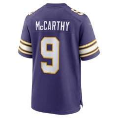 NFL J.J. McCarthy Minnesota Vikings 2nd Alternate Player Game Jersey - Purple