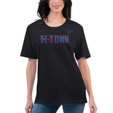 Houston Texans G-III 4Her by Carl Banks Women's Super-Slim Fit Lightweight H-Town T-Shirt Black