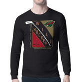 NHL Minnesota Wild Starter Shield Long Sleeve Graphic T-Shirt - Black