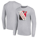 NHL Carolina Hurricanes Starter Shield Long Sleeve Graphic T-Shirt - Heather Gray