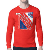 NHL New York Rangers Starter Shield Long Sleeve Graphic T-Shirt - Red