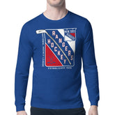 NHL New York Rangers Starter Shield Long Sleeve Graphic T-Shirt - Blue