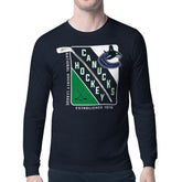 NHL Vancouver Canucks Starter Shield Long Sleeve Graphic T-Shirt - Navy