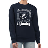 NHL Tampa Bay Lightning G-III 4Her by Carl Banks Women's Collage Graphic Fleece Long Sleeve Pullover Sweatshirt - Navy
