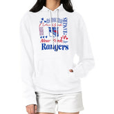 NHL New York Rangers G-III 4Her by Carl Banks Women's Collage Team Graphic Tri-Blend Fleece Pullover Hoodie - White