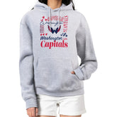 NHL Washington Capitals G-III 4Her by Carl Banks Women's Collage Team Graphic Fleece Pullover Hoodie - Heather Gray