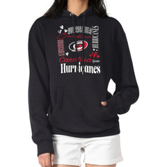 NHL Carolina Hurricanes G-III 4Her by Carl Banks Women's Collage Team Graphic Tri-Blend Fleece Pullover Hoodie - Black