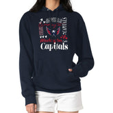 NHL Washington Capitals G-III 4Her by Carl Banks Women's Collage Team Graphic Tri-Blend Fleece Pullover Hoodie - Navy