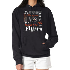 NHL Philadelphia Flyers G-III 4Her by Carl Banks Women's Collage Team Graphic Tri-Blend Fleece Pullover Hoodie - Black