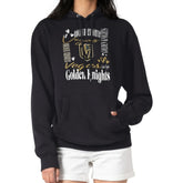 NHL Vegas Golden Knights G-III 4Her by Carl Banks Women's Collage Team Graphic Tri-Blend Fleece Pullover Hoodie - Black