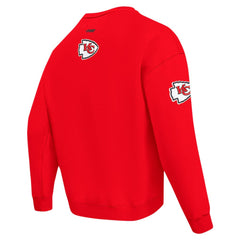 Kansas City Chiefs Pro Standard Turn It Up Drop Shoulder Pullover Sweatshirt Red