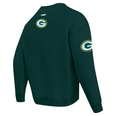 Green Bay Packers Pro Standard Turn It Up Drop Shoulder Pullover Sweatshirt Green