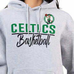 Boston Celtics G-III 4Her by Carl Banks Women's Graphics Fleece Pullover Hoodie Heather Gray