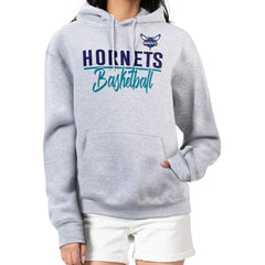 Charlotte Hornets G-III 4Her by Carl Banks Women's Graphics Fleece Pullover Hoodie Heather Gray