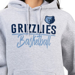 Memphis Grizzlies G-III 4Her by Carl Banks Women's Graphics Fleece Pullover Hoodie Heather Gray