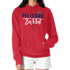 New Orleans Pelicans G-III 4Her by Carl Banks Women's Graphics Fleece Pullover Hoodie Red