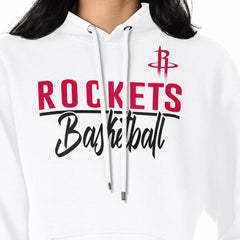 Houston Rockets G-III 4Her by Carl Banks Women's Graphics Fleece Pullover Hoodie White