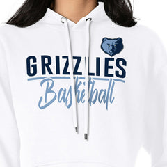 Memphis Grizzlies G-III 4Her by Carl Banks Women's Graphics Fleece Pullover Hoodie White