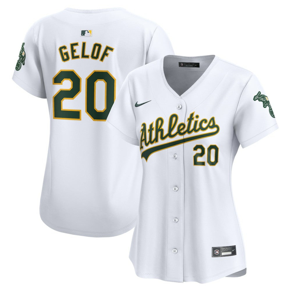 MLB Zack Gelof Athletics Nike Women's Home Limited Player Jersey?¨C White