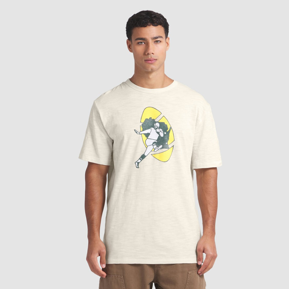 Green Bay Packers Slub T-Shirt Cream