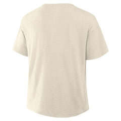 Kansas City Chiefs Women's Trick Play Slub Boxy T-Shirt Cream
