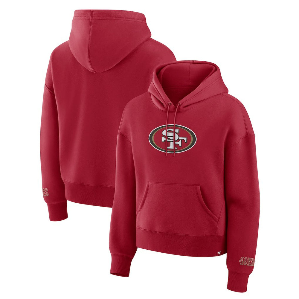 San Francisco 49ers Women's Legacy Fleece Pullover Hoodie Scarlet