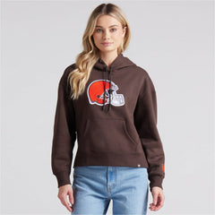 Cleveland Browns Women's Legacy Fleece Pullover Hoodie Brown