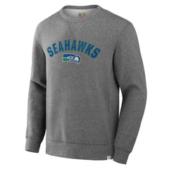 Seattle Seahawks Loop Terry Pullover Sweatshirt Heather Gray