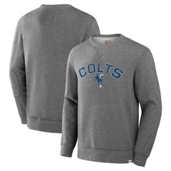 Indianapolis Colts Loop Terry Pullover Sweatshirt Heather Gray