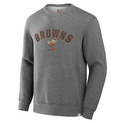 Cleveland Browns Loop Terry Pullover Sweatshirt Heather Gray