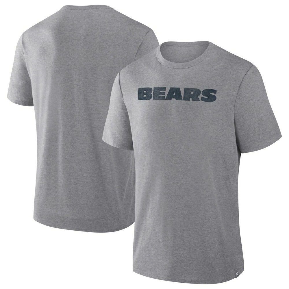 Chicago Bears Pass Rush Tri-Blend T-Shirt Heather Gray