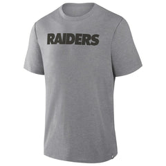 Las Vegas Raiders Pass Rush Tri-Blend T-Shirt Heather Gray