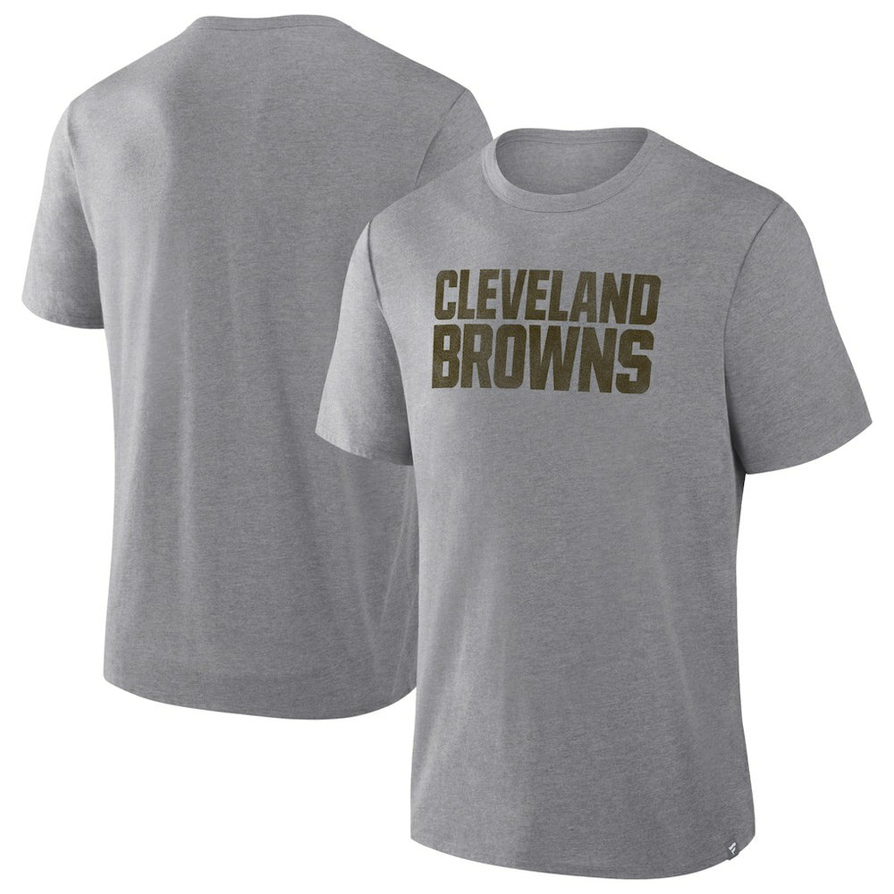 Cleveland Browns Pass Rush Tri-Blend T-Shirt Heather Gray