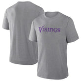 Minnesota Vikings Pass Rush Tri-Blend T-Shirt Heather Gray