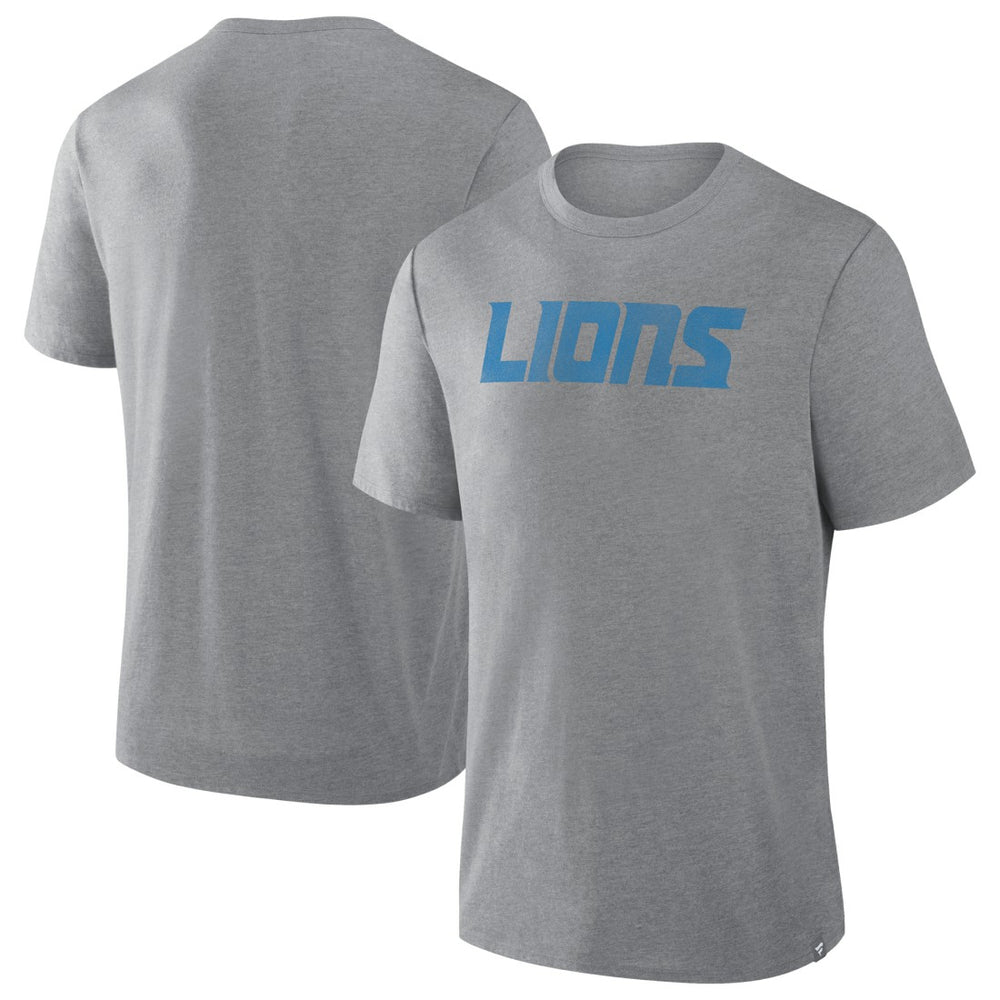 Detroit Lions Pass Rush Tri-Blend T-Shirt Heather Gray