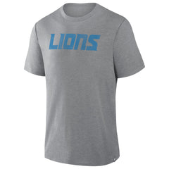 Detroit Lions Pass Rush Tri-Blend T-Shirt Heather Gray