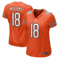 NFL Caleb Williams Chicago Bears Women's Alternate Game Jersey - Orange