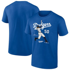 Mookie Betts Los Angeles Dodgers Player Swing T-Shirt - Royal T-shirts