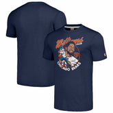 Caleb Williams Chicago Bears Homage Unisex Caricature Player Tri-Blend T-Shirt Navy