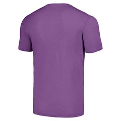 J.J. McCarthy Minnesota Vikings Homage Unisex Caricature Player Tri-Blend T-Shirt Purple